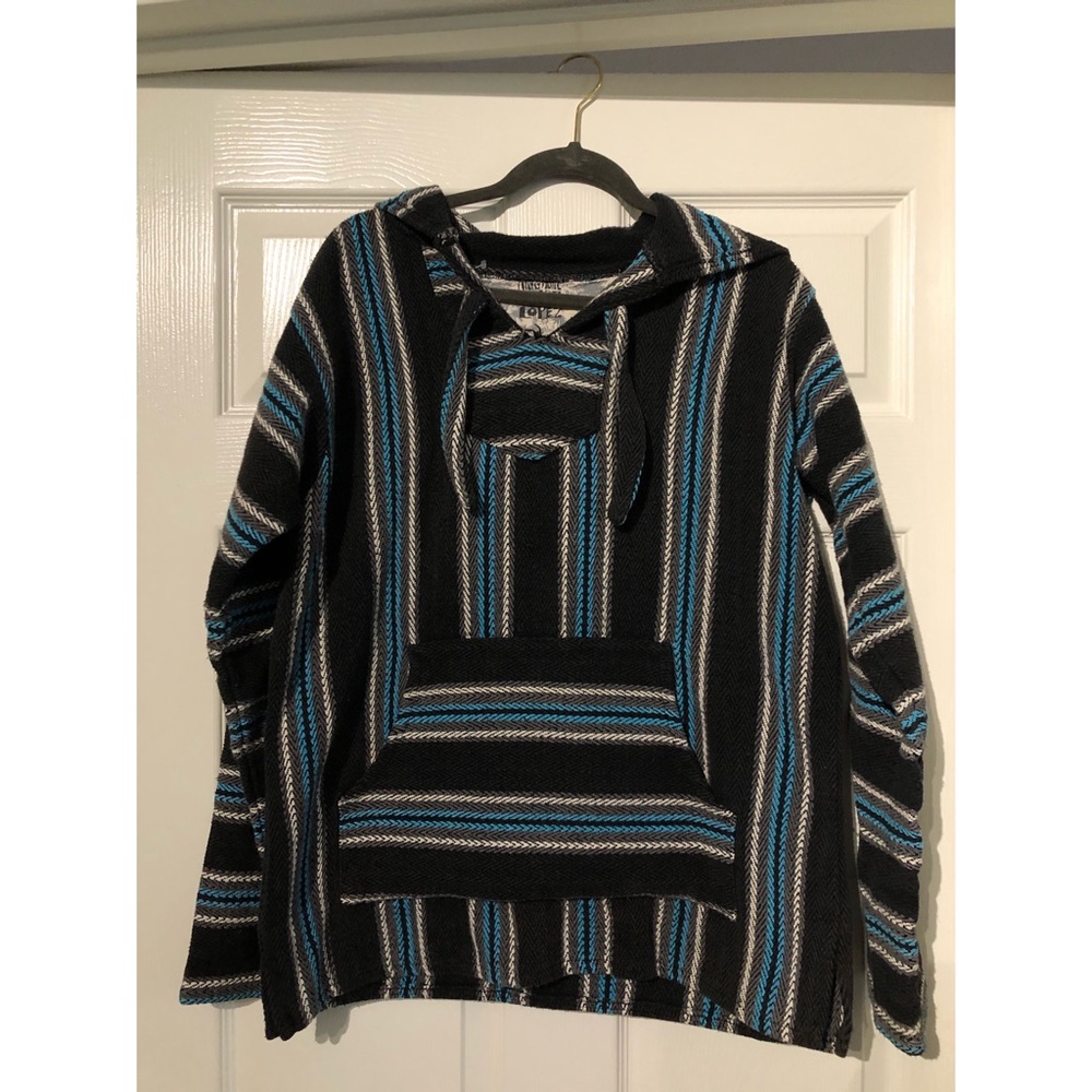 Señor Lopez Baja Hoodie Large blue & black